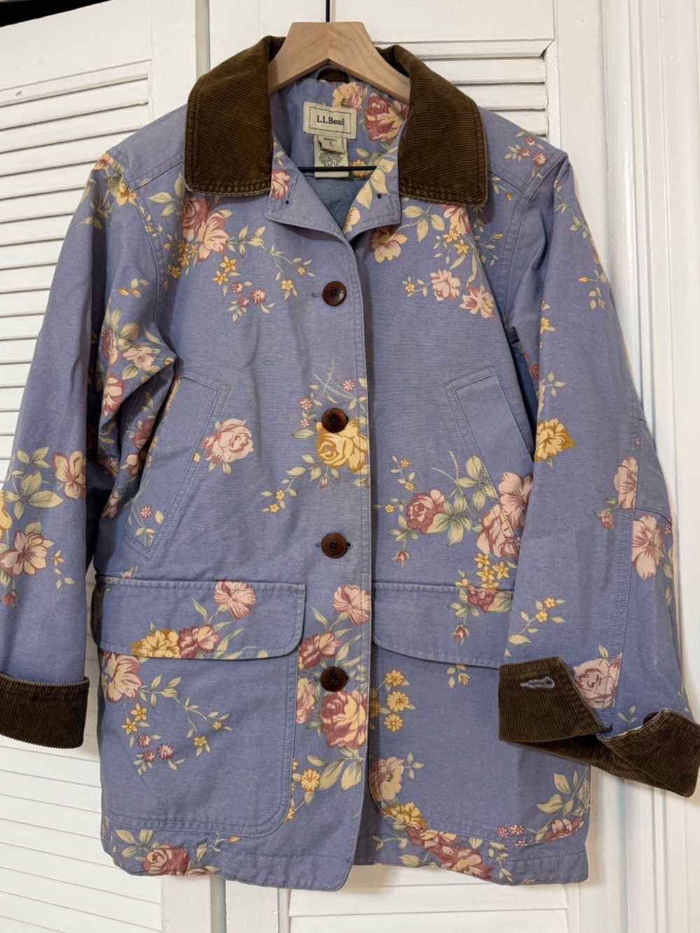 Vintage L.L. Bean Floral Canvas Chore Jacket